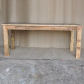Corso Reclaimed & Mango Wood Rectangle Dining Table 6-8 Seater Natural 180cm